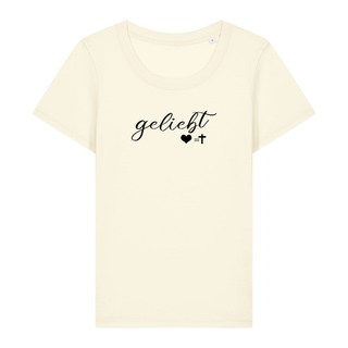 Geliebt Frauen T-Shirt weiß, Mountain Movers christliche Streetwear