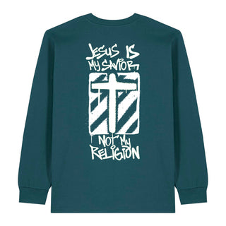 jesus is my savior Longsleeve BackPrint