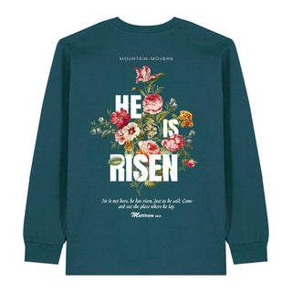 He is Risen Streetwear Longsleeve BackPrint