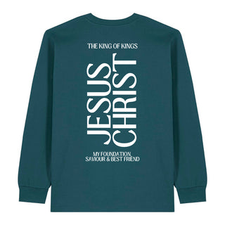 King Jesus Christ Longsleeve BackPrint