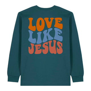 Love Like Jesus Wavy Longsleeve BackPrint