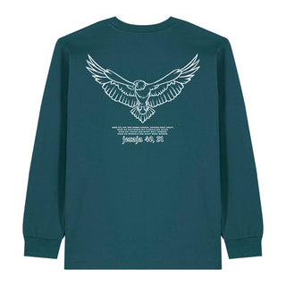 Adler Jesaja 40,31 Longsleeve BackPrint