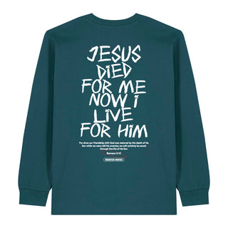 Jesus died for me Longsleeve BackPrint