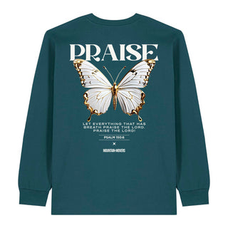 Praise the Lord Butterfly Longsleeve BackPrint