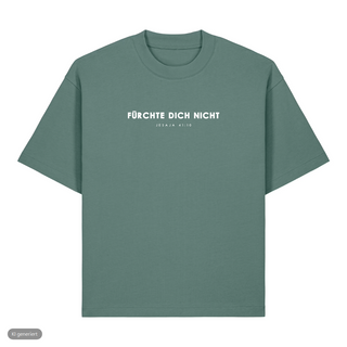Jesaja 41:10 Heavy Oversized Shirt deutsch, Green Bay, Vorderseite