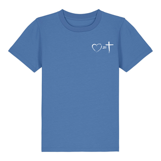 Love = Cross Kinder T-Shirt Detailansicht, Mountain Movers christliche Streetwear