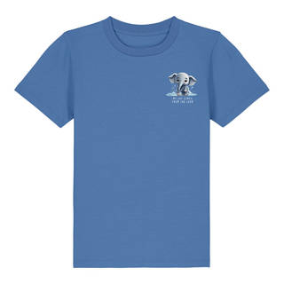Joy Elephant Kinder T-Shirt Detailansicht, Mountain Movers christliche Streetwear