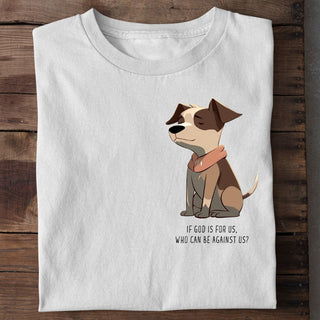 God is voor ons honden T-shirt