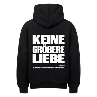 Keine größere Liebe Oversized Hoodie Backprint Selah x MM, christliche Streetwear von Mountain Movers
