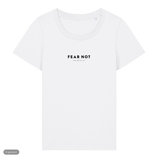 Jesaja 41:10 Frauenshirt, Weiß, Vorderseite