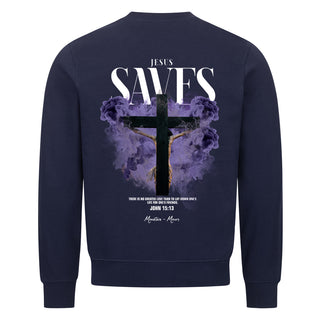 Jesus Saves Streetwear Sweatshirt Backprint