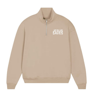 Jesus Saves Half Zip Sweater