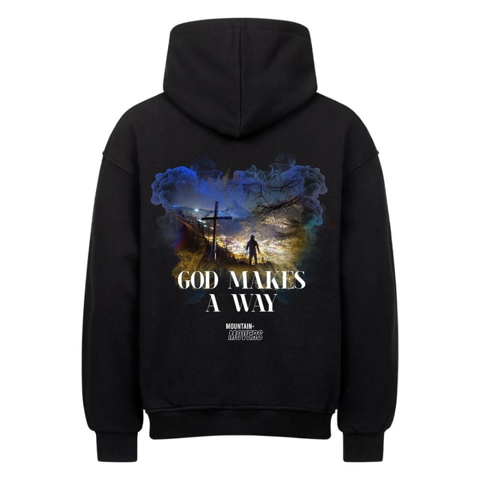 God makes a Way Oversize Hoodie Backprint