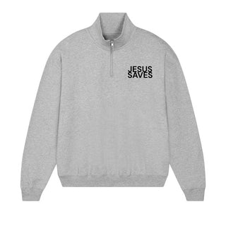 Jesus Saves Half Zip Sweater
