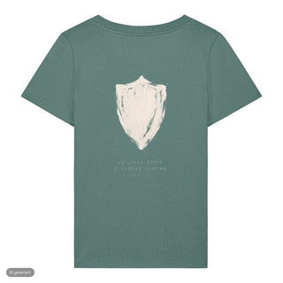 He Spoke First Frauenshirt, Green Bay, Rückseite