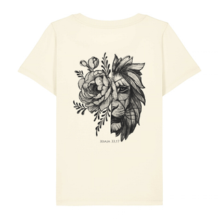 Majesty Frauen T-Shirt BackPrint Detailansicht, Mountain Movers christliche Streetwear
