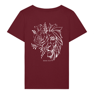 Majesty Frauen T-Shirt BackPrint Detailansicht, Mountain Movers christliche Streetwear