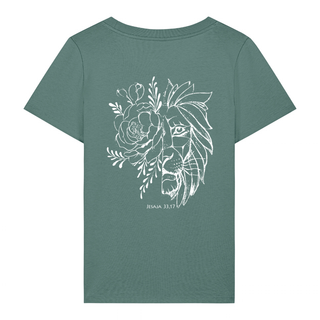 Majesty Frauen T-Shirt BackPrint Detailansicht, Mountain Movers christliche Streetwear