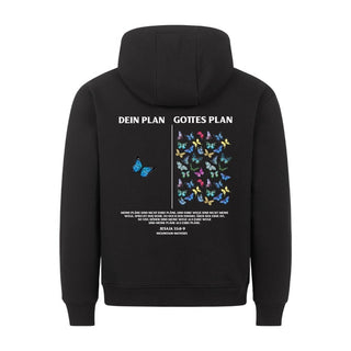 Mein Plan < Gottes Plan Hoodie Backprint