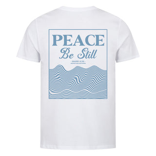 PEACE BE STILL shirt back print