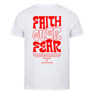 Faith over Fear Typo Shirt Backprint