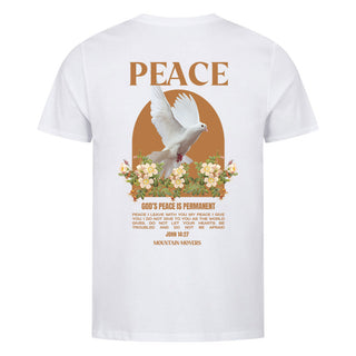 Peace Dove flower shirt backprint