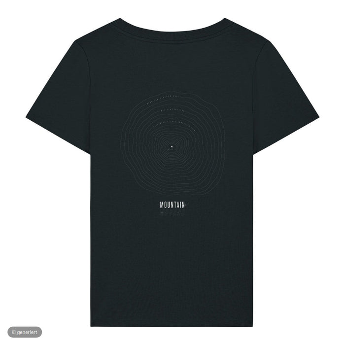 Senfkorn Höhenlinien Matthäus 17:20 Frauenshirt Front & Backprint