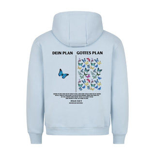 Mein Plan < Gottes Plan Hoodie Backprint