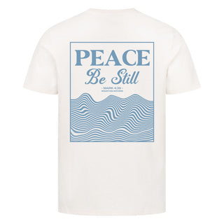 PEACE BE STILL shirt back print