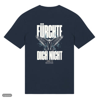 Fürchte dich nicht Rabe T-Shirt, Navy, Rückseite