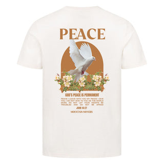 Peace Dove flower shirt backprint