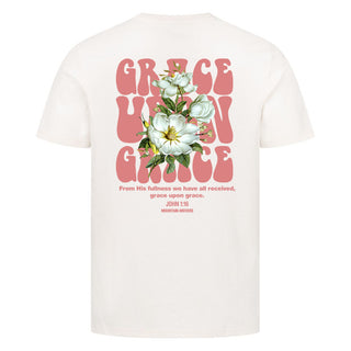 Grace upon Grace Flower Shirt Backprint