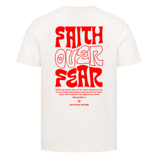 Faith over Fear Typo Shirt Backprint