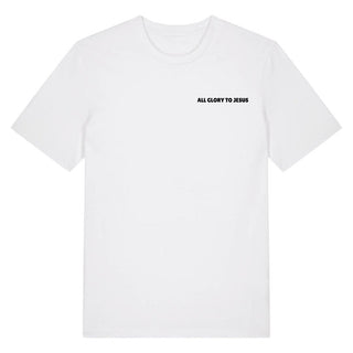 Minimalistisches All Glory To Jesus Premium T- Shirt