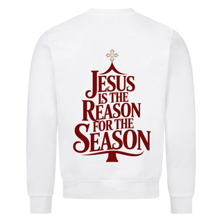 Jesus is the Reason red - Backprint - Sweatshirt