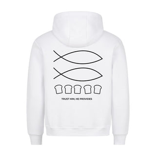 Trust him Hoodie BackPrint Variante, Mountain Movers christliches Design