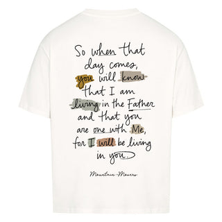 Living in the Father Oversized Shirt BackPrint