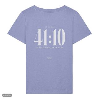 Jesaja 41:10 Frauenshirt deutsch, Lavendel, Rückseite