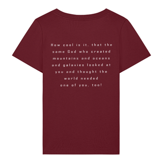 How cool Frauen Shirt BackPrint Detailansicht, Mountain Movers christliche Streetwear