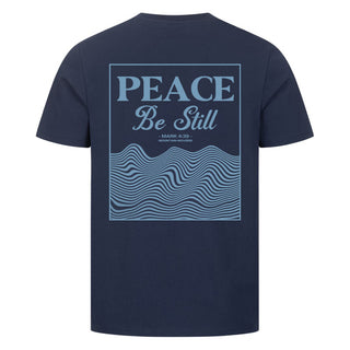 PEACE BE STILL shirt back print