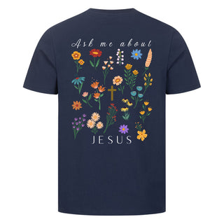 Ask me about Jesus Shirt Backprint
