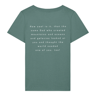 How cool Frauen Shirt BackPrint Detailansicht, Mountain Movers christliche Streetwear
