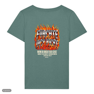 Fürchte dich nicht Flammen Frauenshirt, Green Bay, Rückseite
