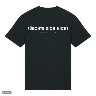 Fürchte dich nicht T-Shirt, Schwarz, Rückseite