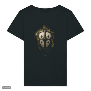 Our Help And Our Shield Frauenshirt, Schwarz, Rückseite