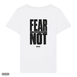 Fear Not Typo Frauenshirt, Weiß, Rückseite