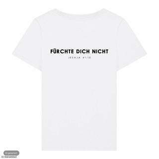 Fürchte dich nicht Frauenshirt, Weiß, Rückseite