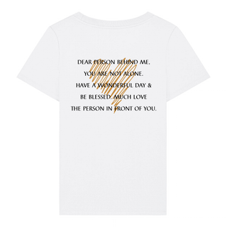 Dear Person Herz Frauen T-Shirt BackPrint, christliche Streetwear von Mountain Movers
