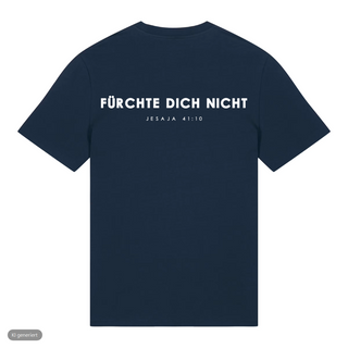 Fürchte dich nicht T-Shirt, Navy, Rückseite