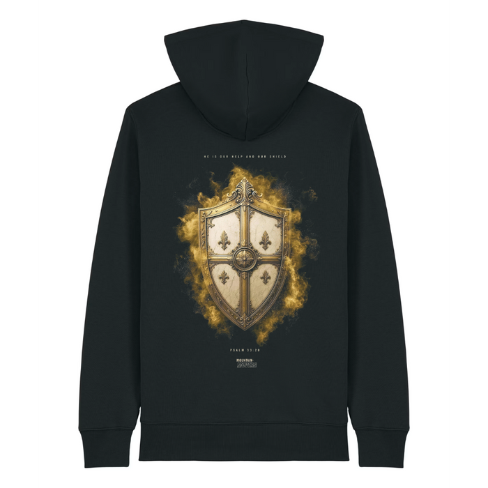 Our Help And Our Shield Psalm 33:20 Zipper Hoodie Front & Backprint